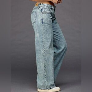 RSQ Womens Low Rise Wide Leg Baggy Jeans Size 25